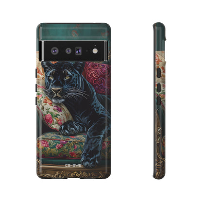 Panther on Vintage Chaise - Google Pixel Case