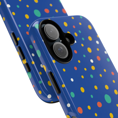Colorful Dots Dance - iPhone Case