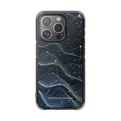 Gradient Neural Waves iPhone 15 - Clear Impact Phone Case