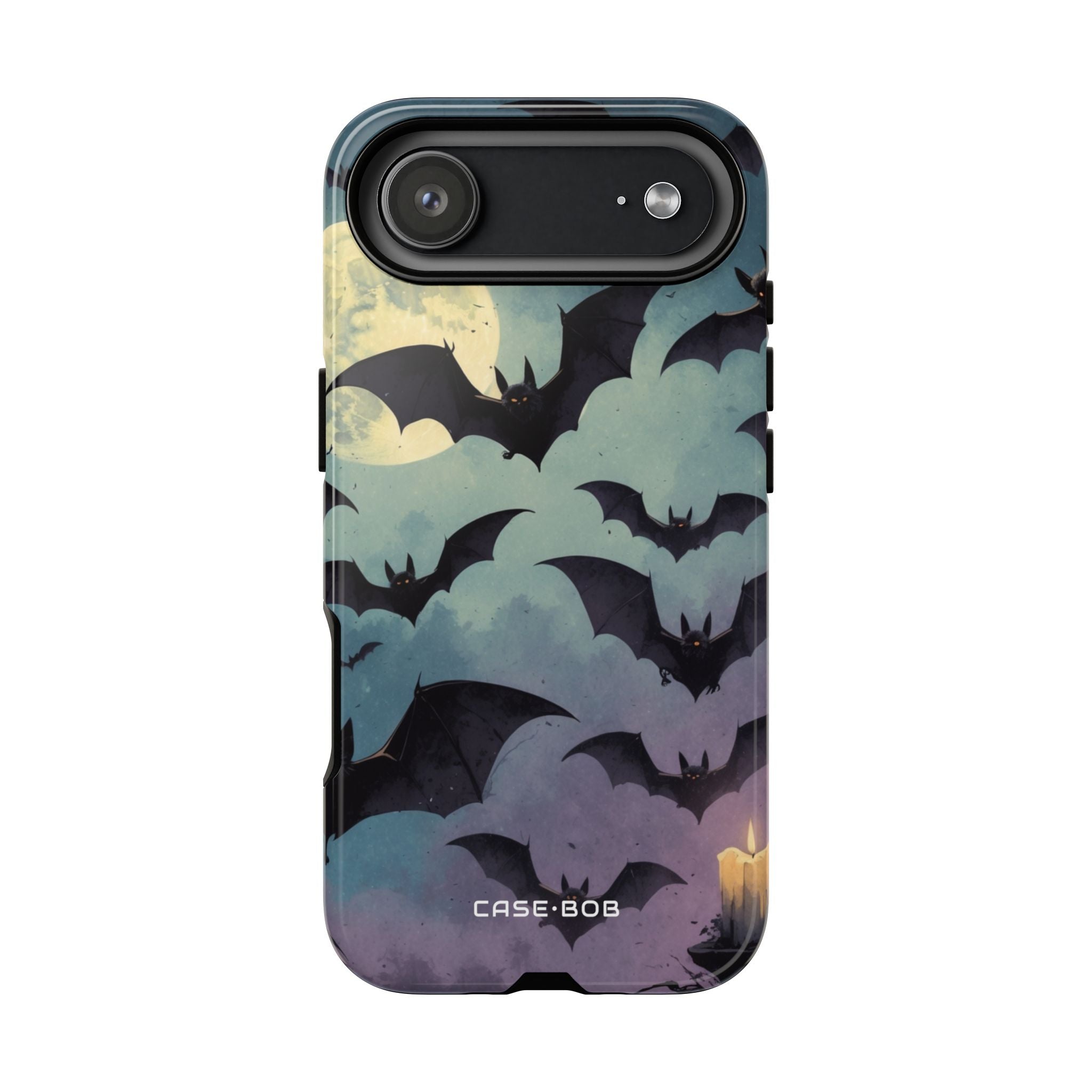 Glowing Bat Swarm iPhone 17 Air Case - Tough