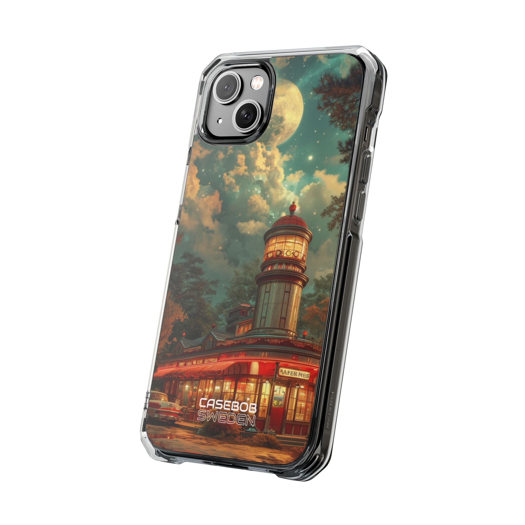 Retro Moonlight Cafe iPhone 14 - Impact Clear+