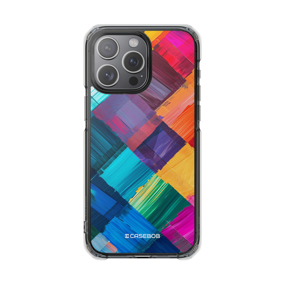 Pantone Spectrum Pattern | Phone Case for iPhone (Clear Impact Case - Magnetic)