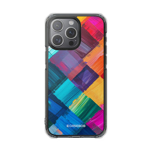 Pantone Spectrum Pattern | Phone Case for iPhone (Clear Impact Case - Magnetic)