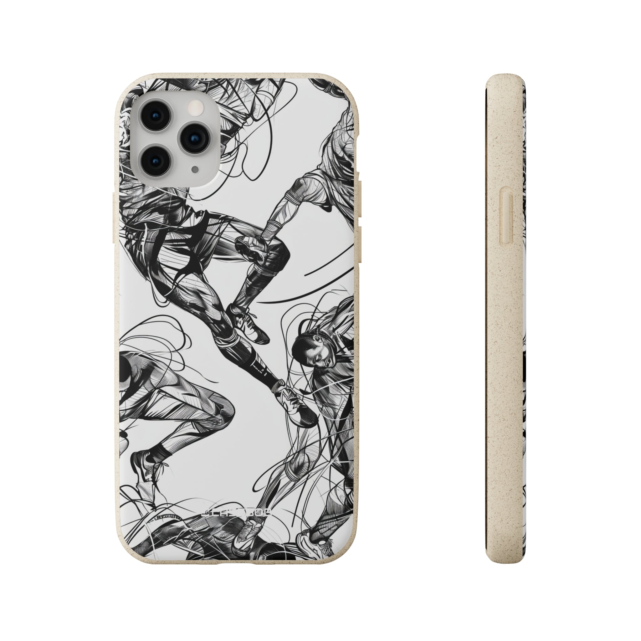 Dynamic Athletic Surrealism | Biodegradable Phone Case