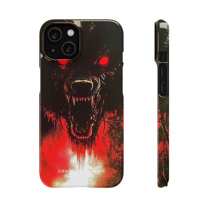 Bloodmoon Wolf's Lament iPhone 14 - Slim Phone Case