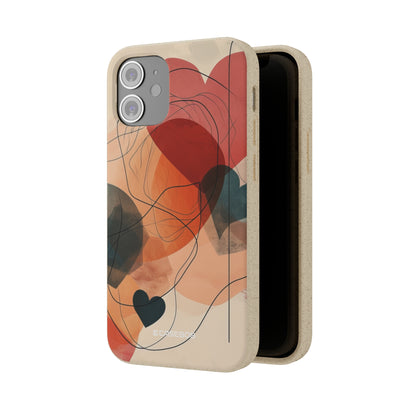 Abstract Heart Harmony | Biodegradable Phone Case