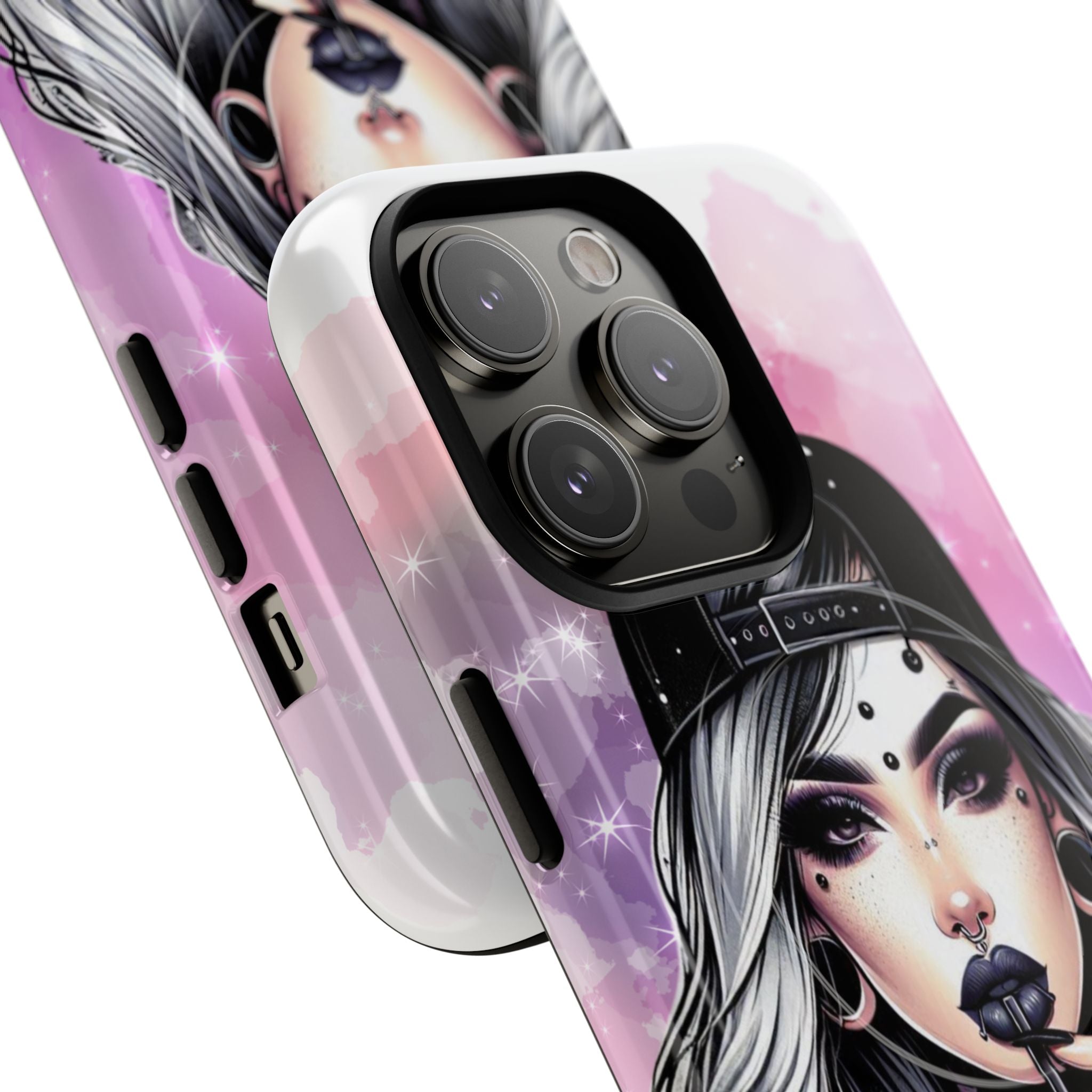 Silver Sip Nebula iPhone 14 Pro Case - Tough+