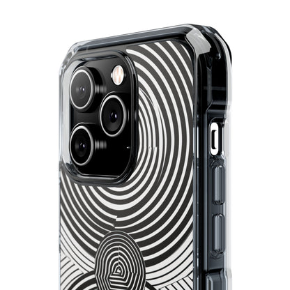 Monochrome Spiral Motion iPhone 14 - Impact Clear+