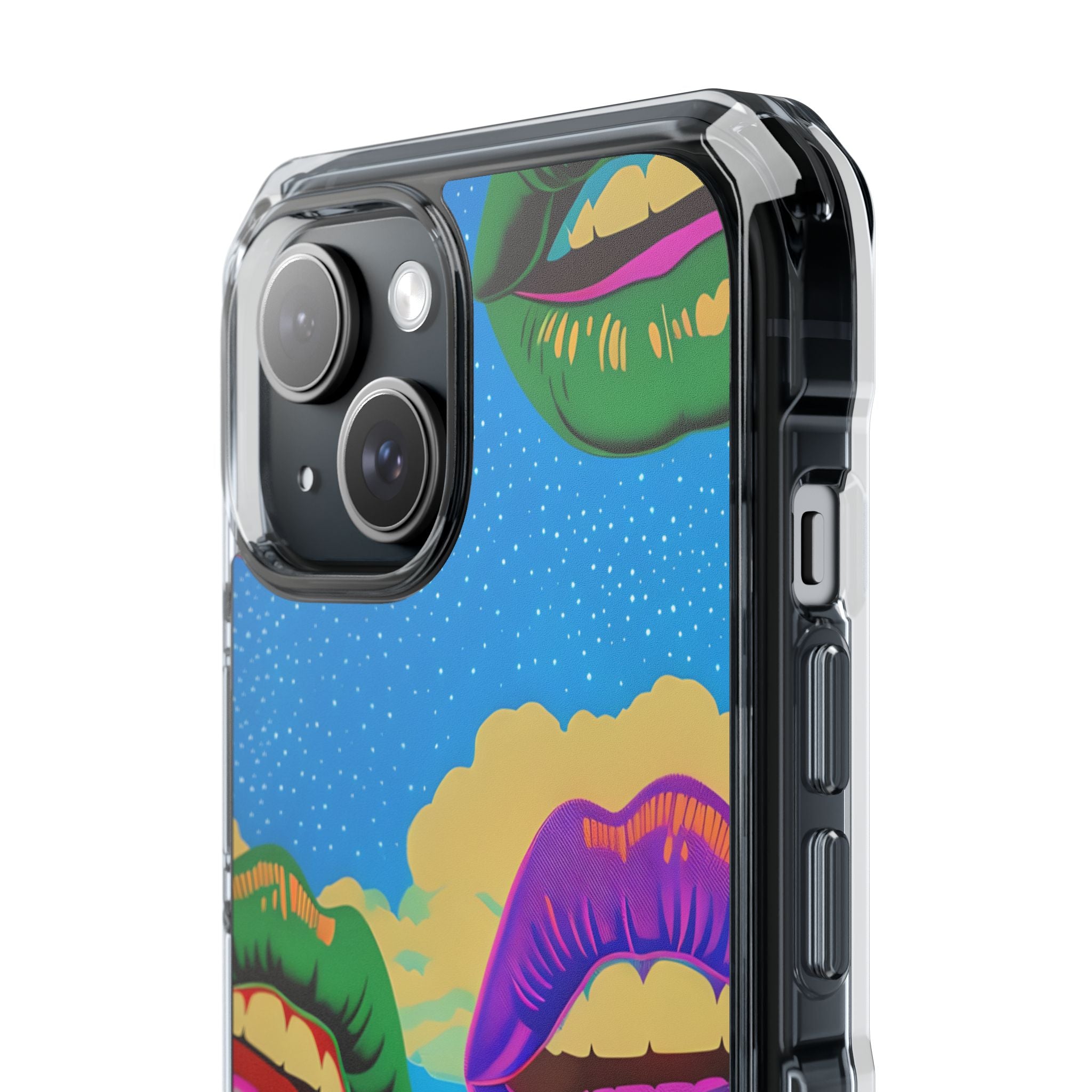 Colorful Lips Grid iPhone 15 Case - Impact