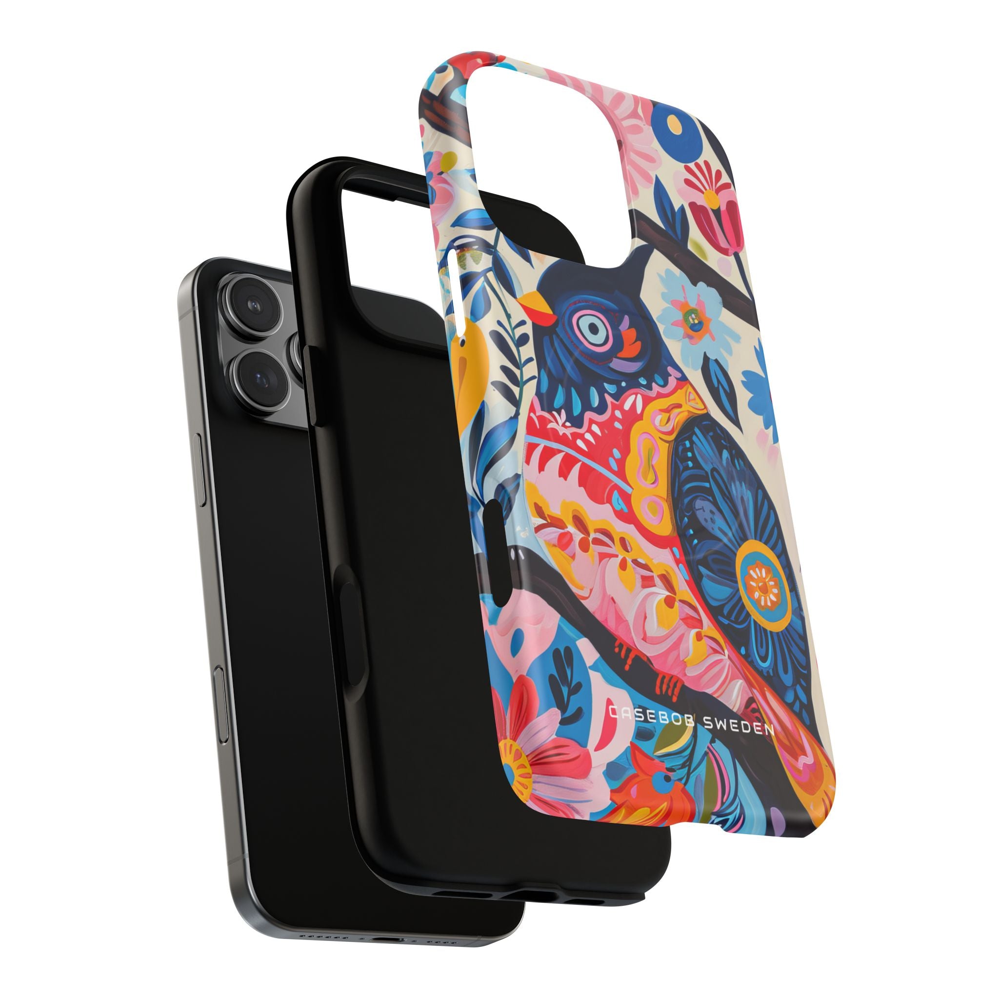 Whimsical Vintage Owl with Floral Charm iPhone 16 | Tough+ Phone Case