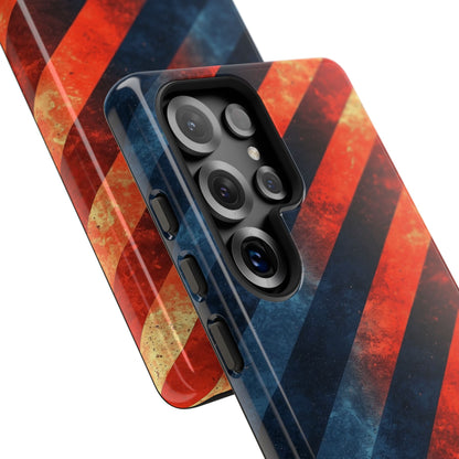 Diagonal Stripes Blaze Samsung S25 Ultra Case - Tough