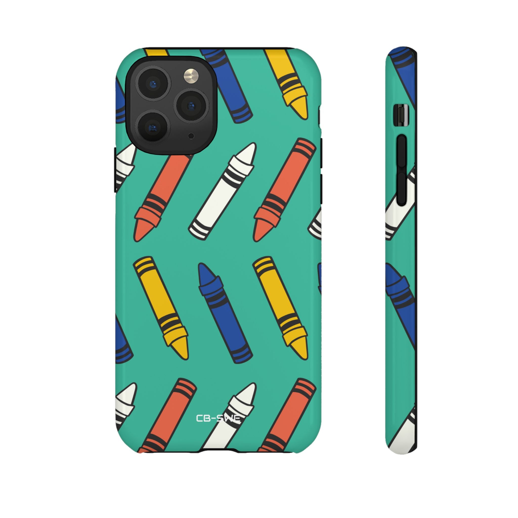 Crayons Dance Playfully - iPhone Case