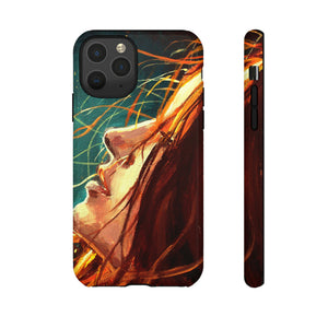 Oil Painting - Girl at Night - Protective Phone Case