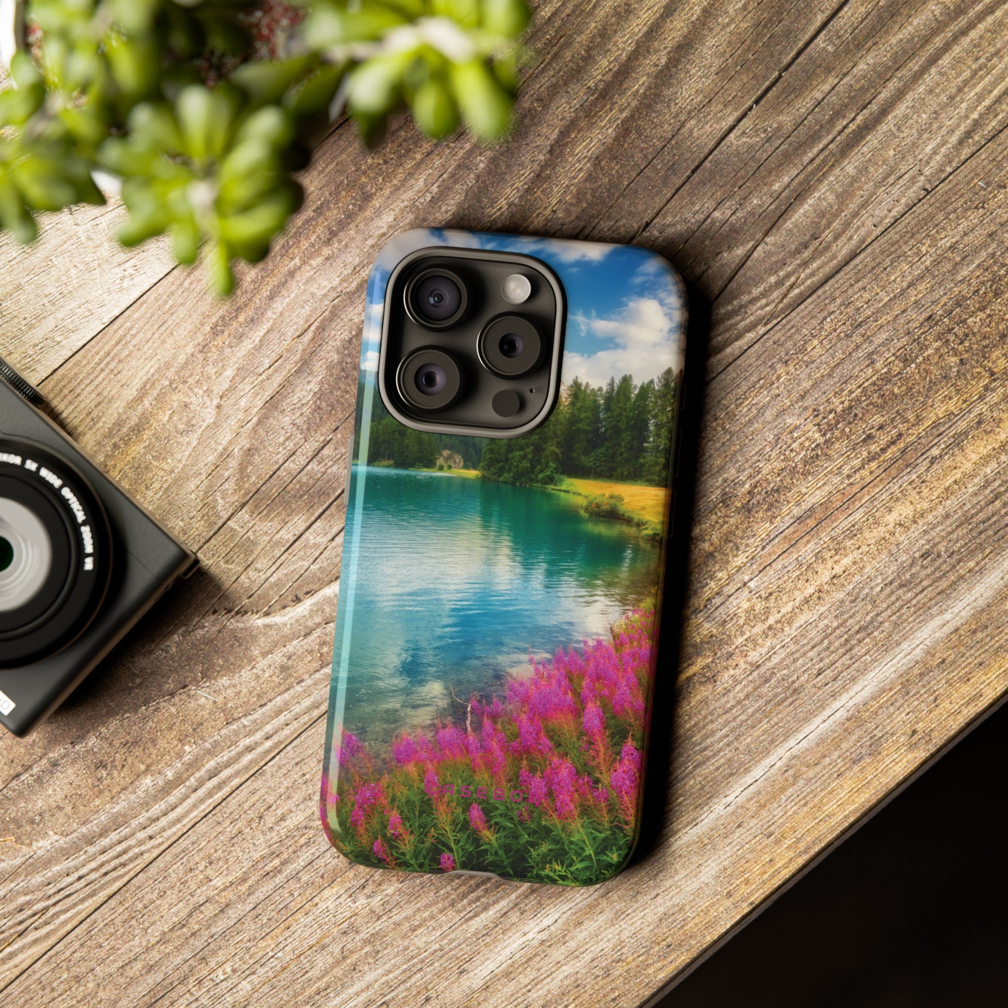 Azure Alpine Lake Phone Case - Protective Phone Case