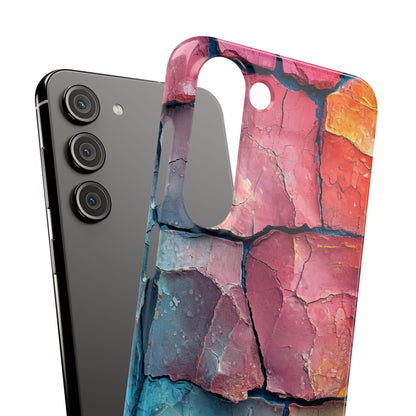 Cracked Earth Mosaic - Slim Samsung S23 Phone Case