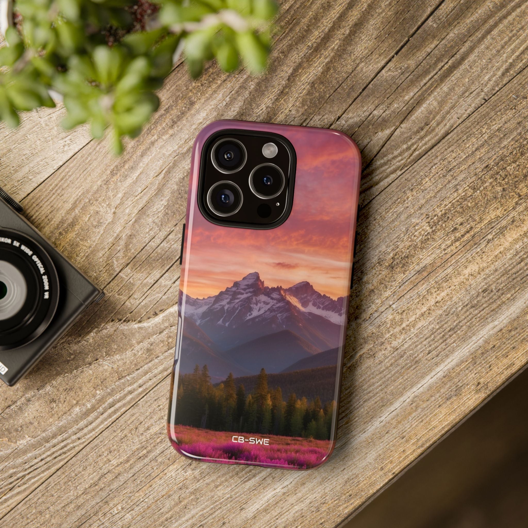 Mountain Peaks Glow - iPhone Case