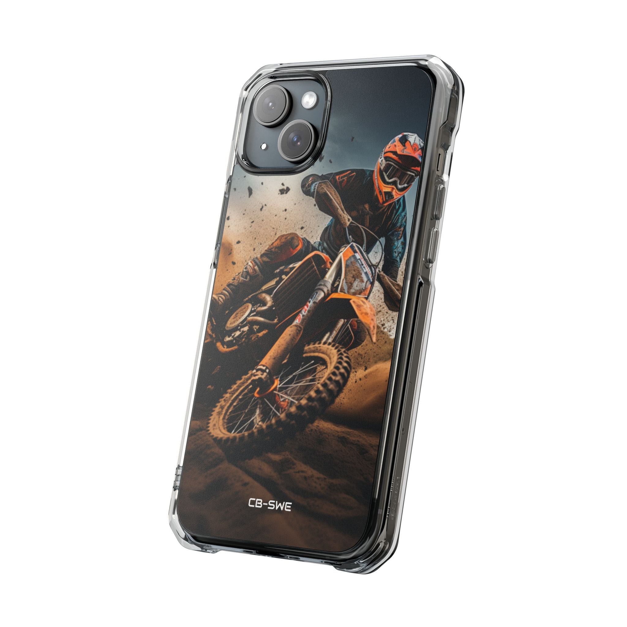 Rider Amidst Desert Fury iPhone Case - Impact