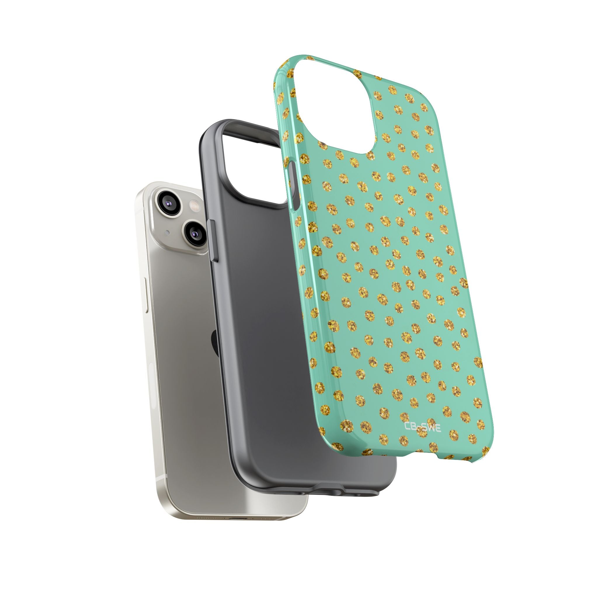 Golden Dots Dance - iPhone Case