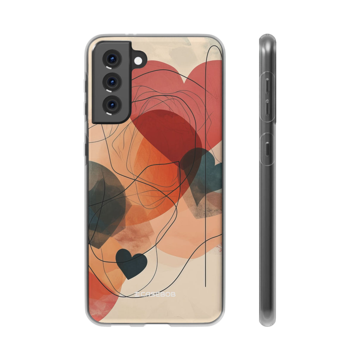 Abstract Heart Harmony | Flexible Phone Case for Samsung Galaxy