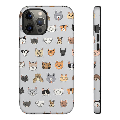 Cats n Dogs Pattern iPhone Case (Protective) iPhone 12 Pro Max Glossy Phone Case