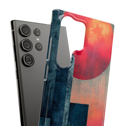 Abstract Geometric Skyline - Slim Samsung S23 Phone Case