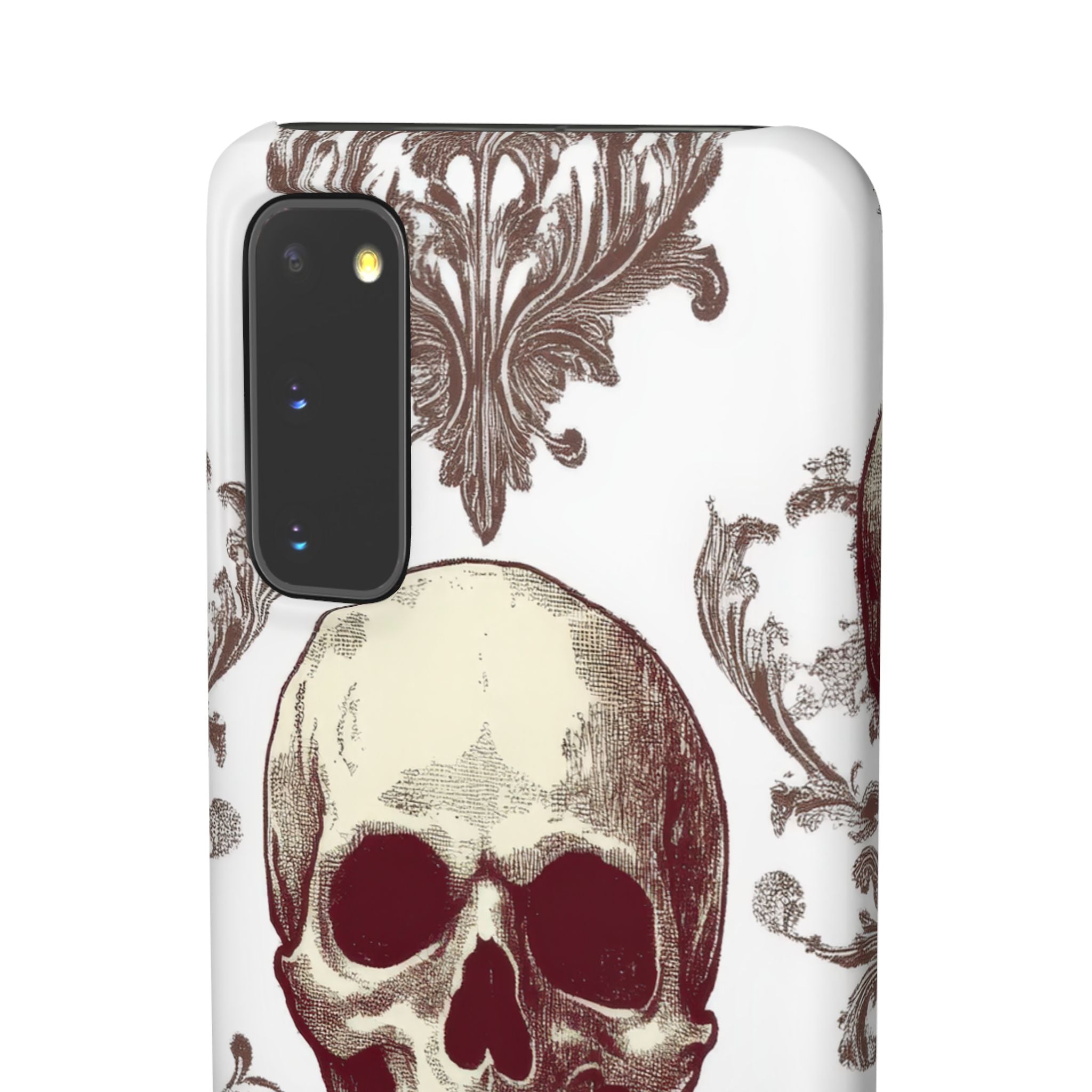 Gothic Skulls and Ornate Foliage Samsung S20 - Slim Phone Case