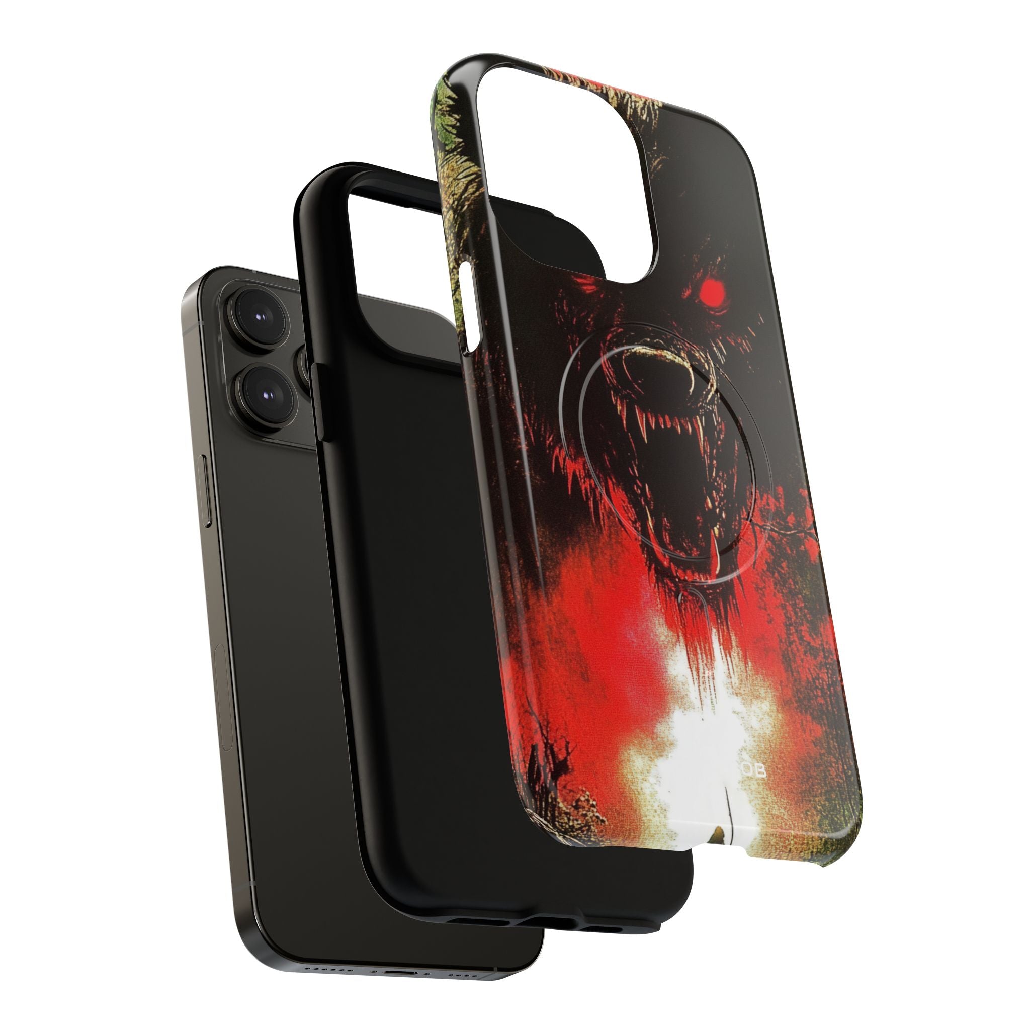 Crimson Wolf iPhone 14 Pro Max Case - Tough+