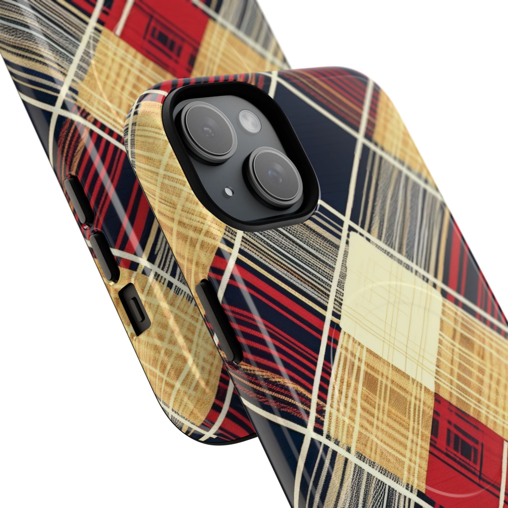 Plaid Diamond Tapestry iPhone 15 - Tough+