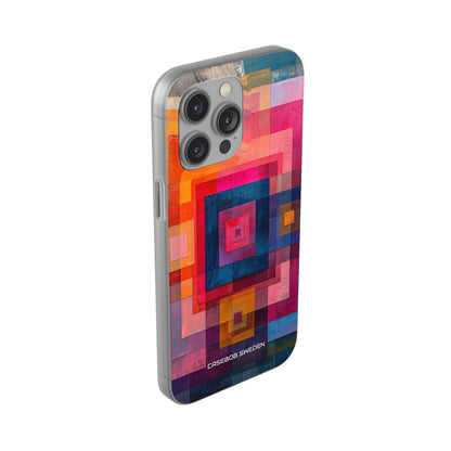 Vibrant Geometry - Flexi iPhone 14 Phone Case