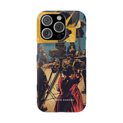 Golden Era Cinematic Spotlight iPhone 16 - Slim Phone Case