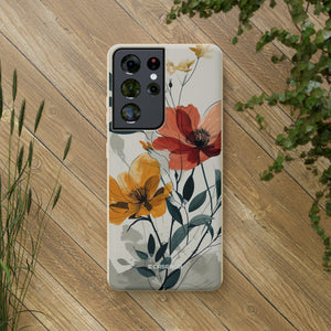 Serene Floral Harmony | Biodegradable Phone Case