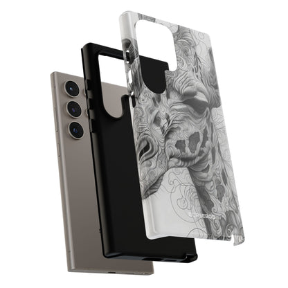 Monochrome Giraffe: Intricate Elegance - For Samsung S24