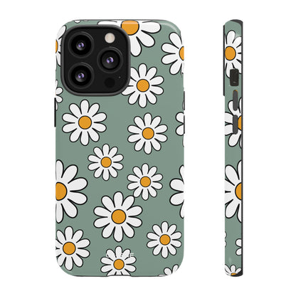 Daisies Dance Playfully - iPhone Case