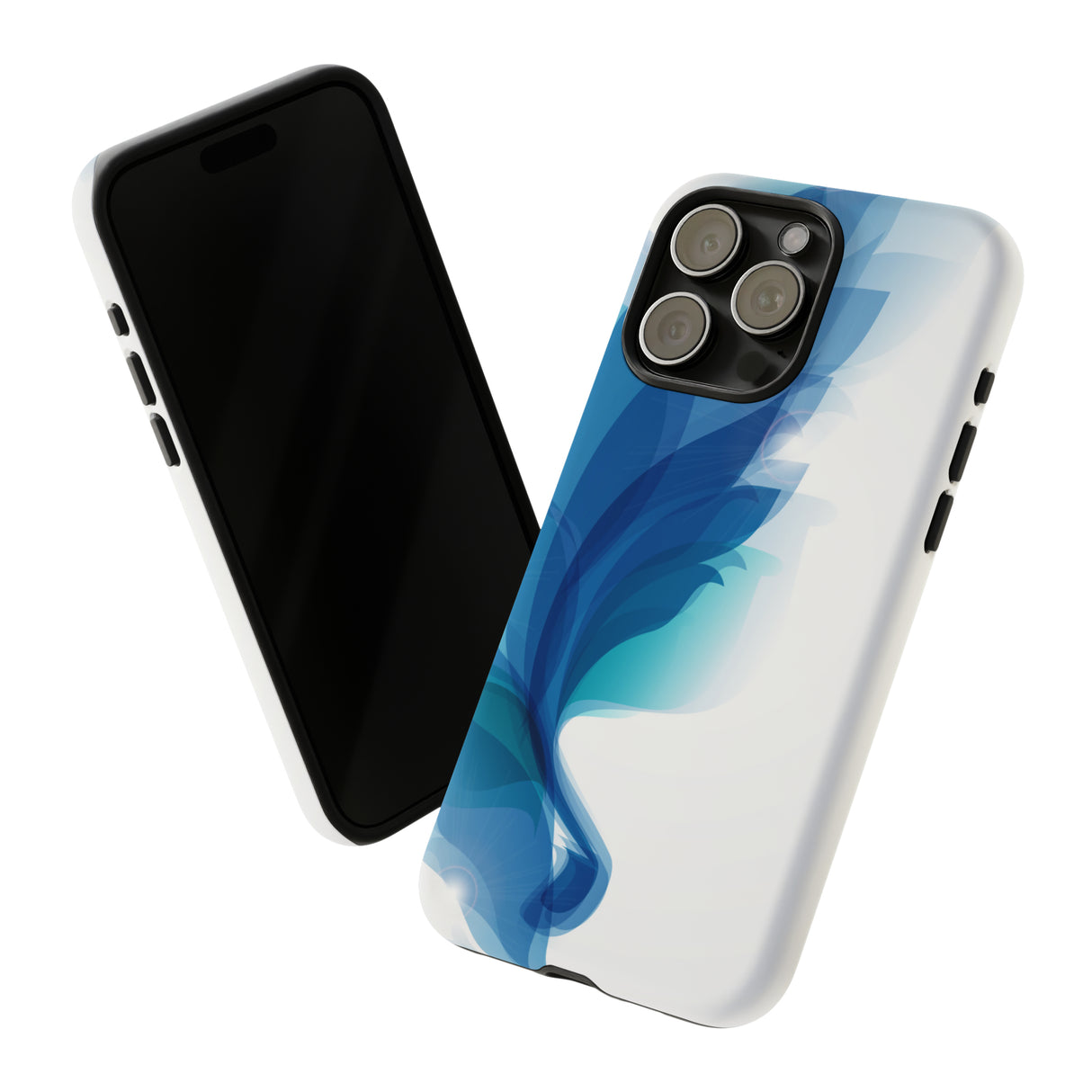 Blue Feathers - Protective Phone Case