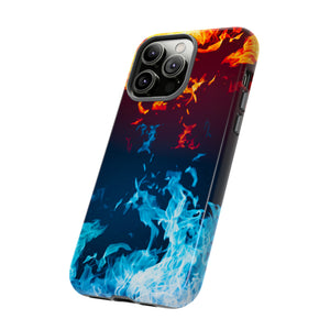 Red & Blue Flames - Protective Phone Case