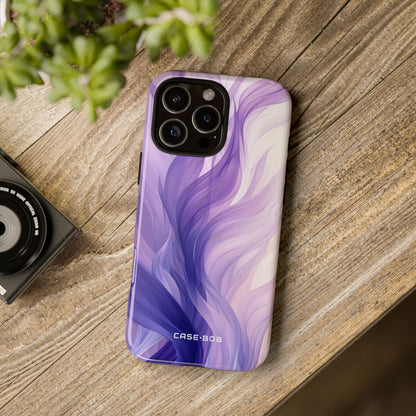 Purple Ribbon Waves iPhone 16 Pro Max Case - Tough