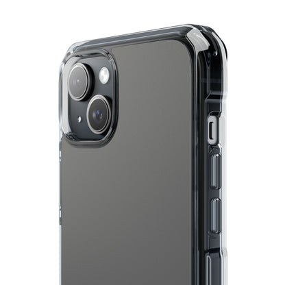 Dim Gray - Clear Impact Case for iPhone