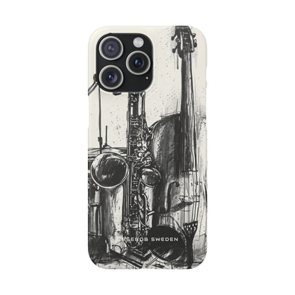 Jazz Instrument Line Symphony iPhone 15 - Slim Phone Case