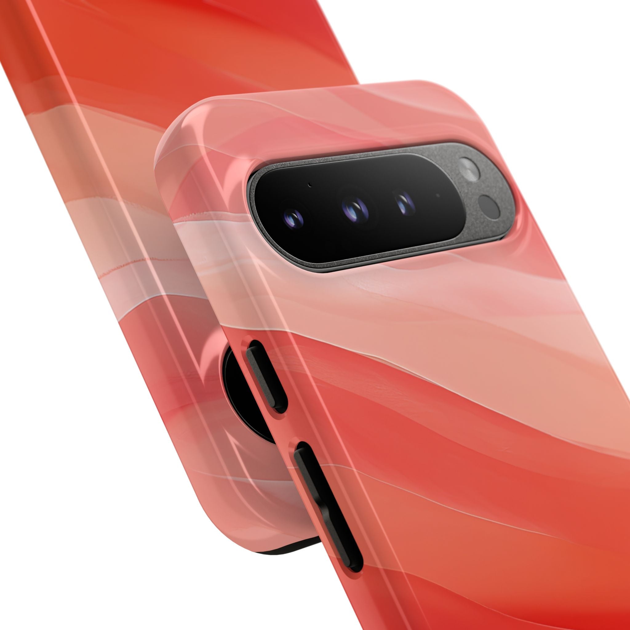 Flowing Coral Waves Google Pixel 9 - Tough