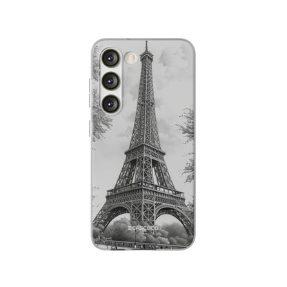 Parisian Monochrome Majesty | Flexible Phone Case for Samsung Galaxy