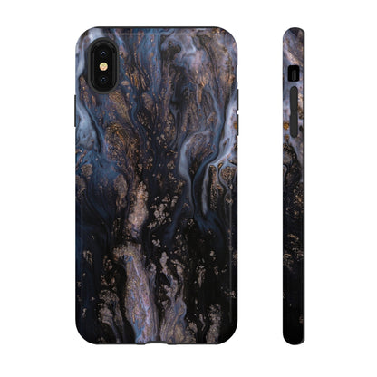 Blue River Ink Art iPhone Case (Protective) iPhone XS MAX Glossy Phone Case