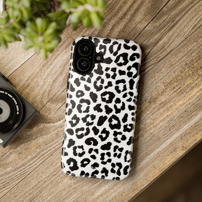 Monochrome Leopard Essence - iPhone Case