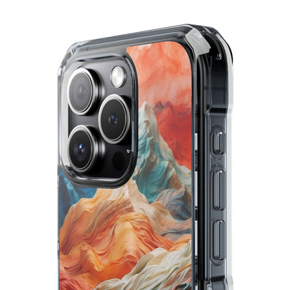 Fabric Peaks Cream iPhone 15 Pro Case - Impact