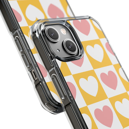 Heart Grid Harmony iPhone Case - Impact