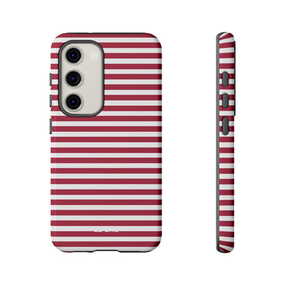 Crimson Stripes Flow - Samsung Case