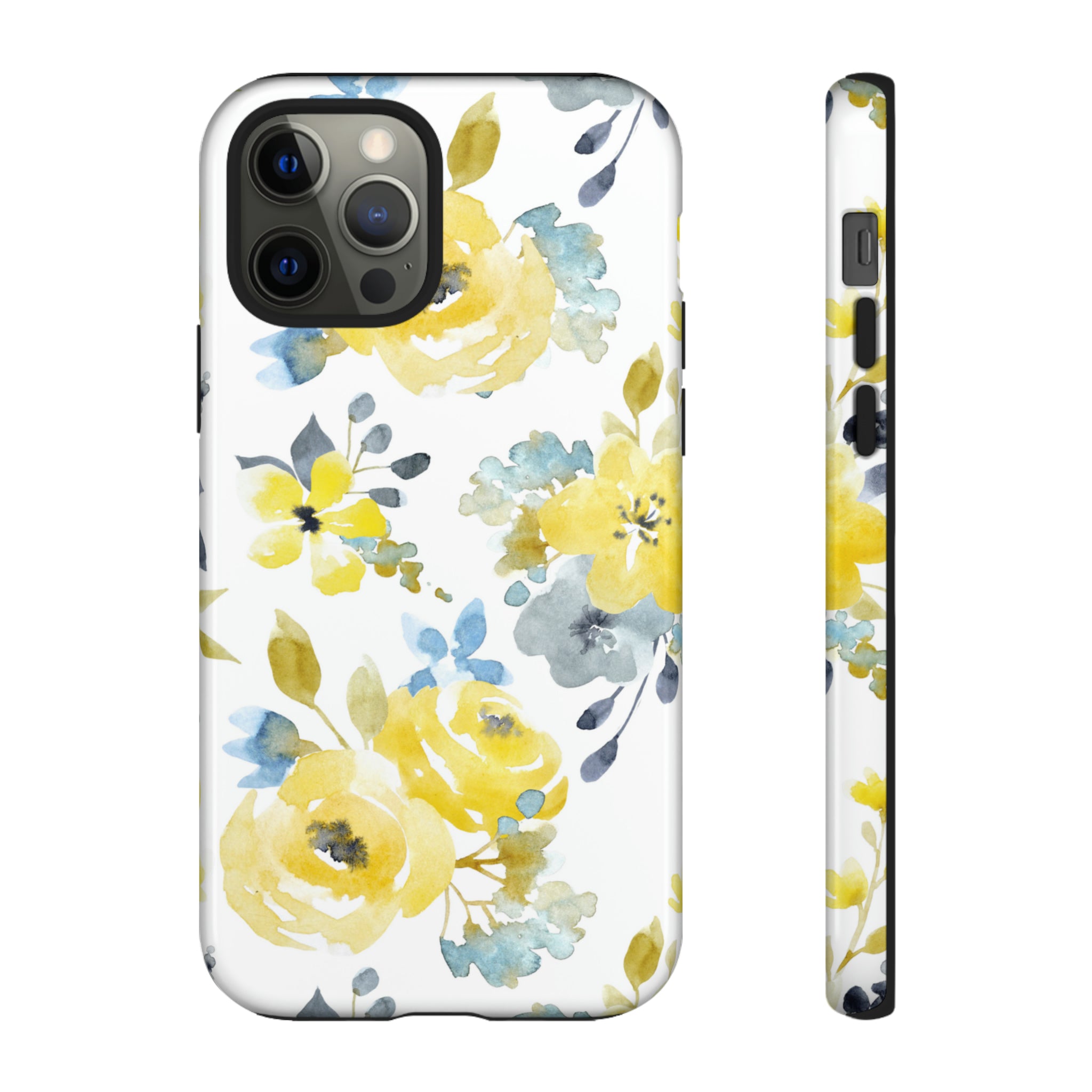 Yellow Floral - Protective Phone Case