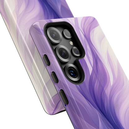 Purple Ribbon Waves Samsung S25 Ultra Case - Tough