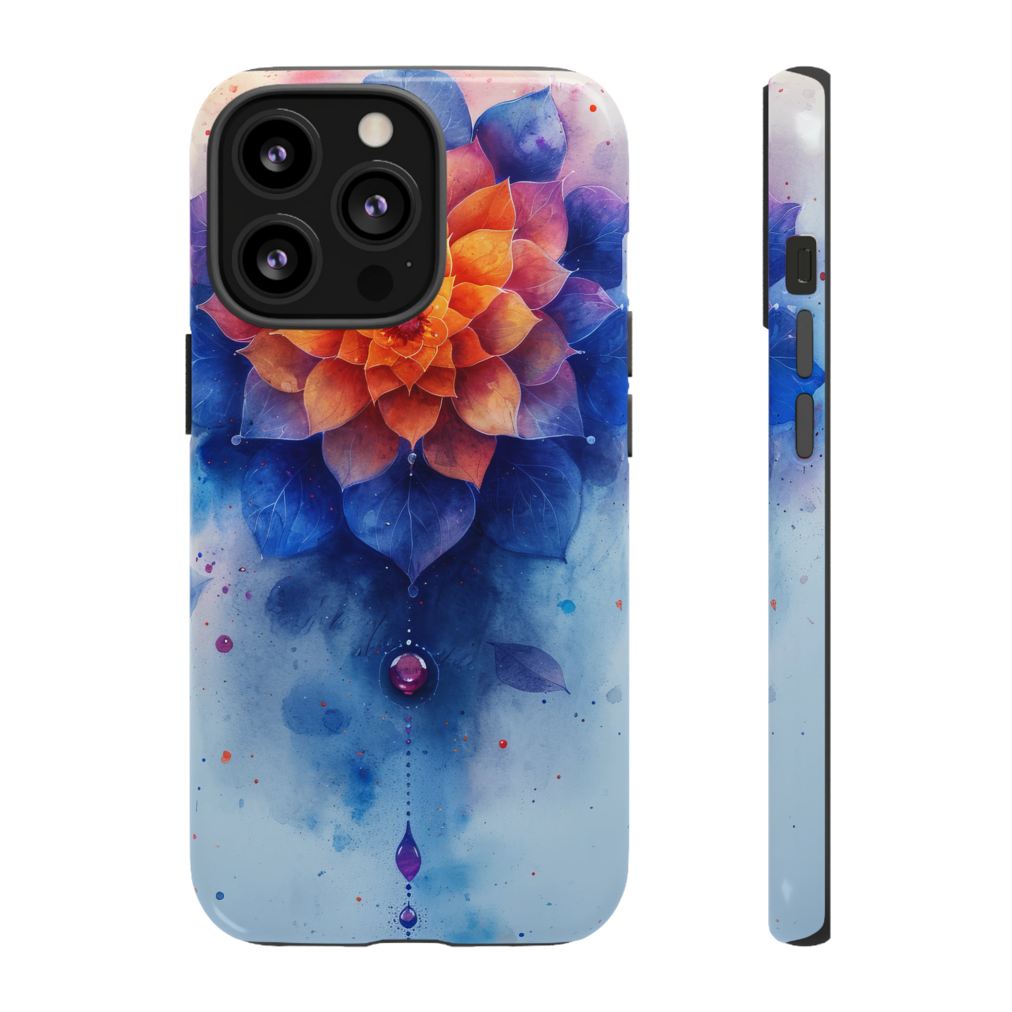 Blue Rose Mandala Serenity - Protective Phone Case