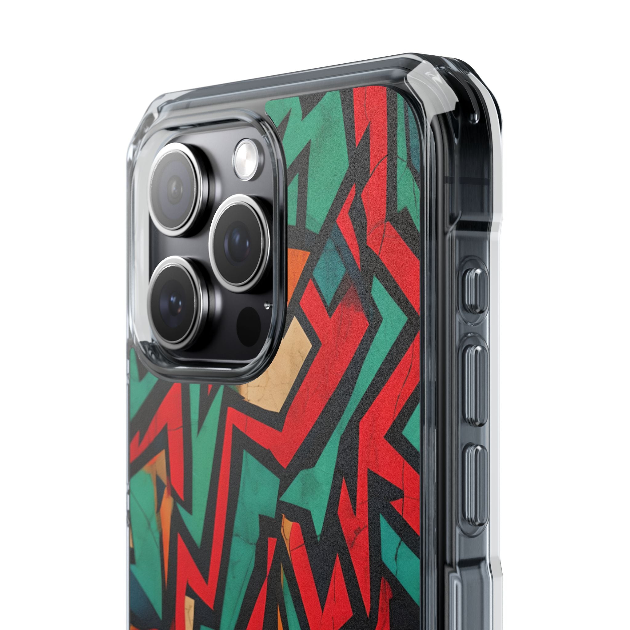 Vivid Geometry Dance iPhone Case - Impact