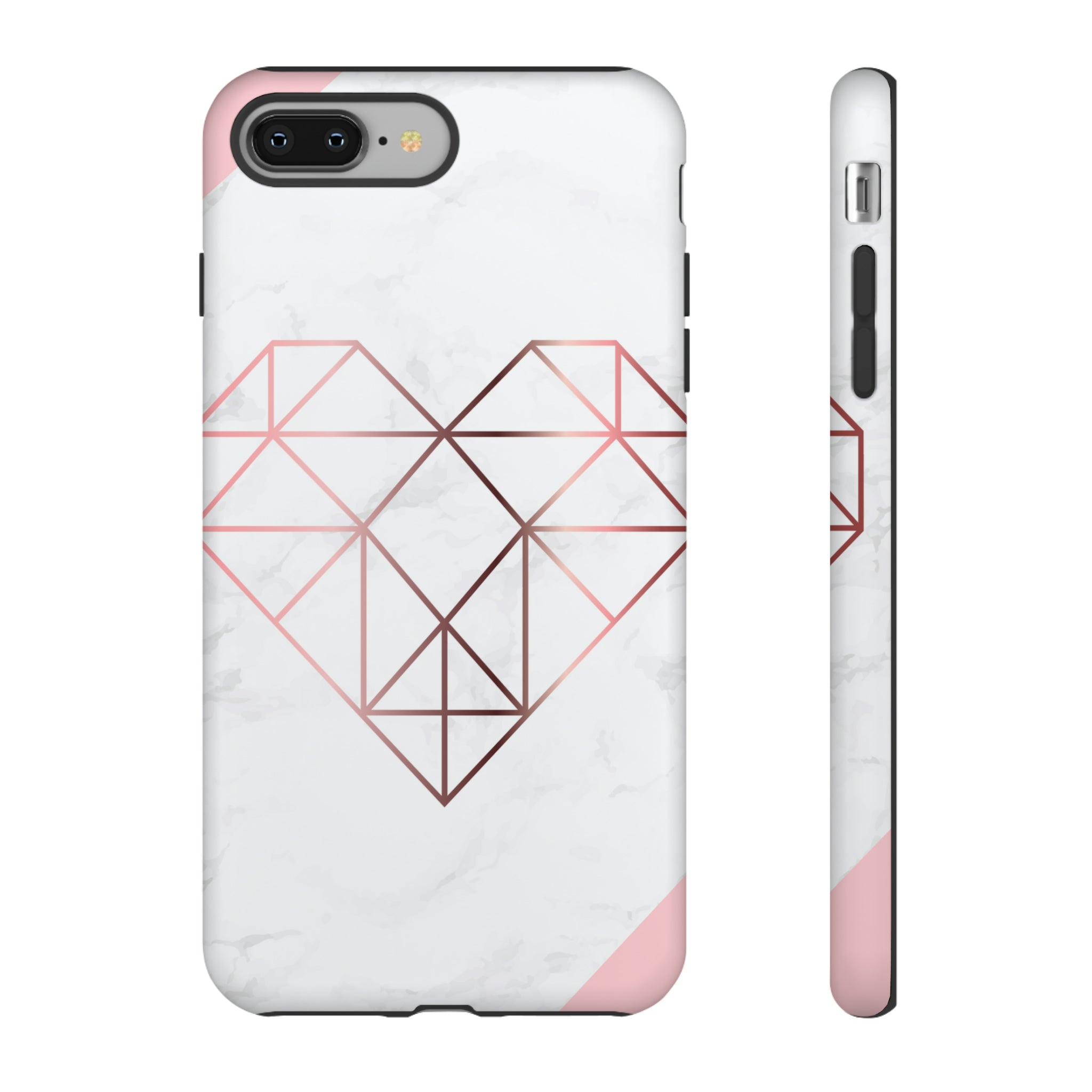 Heart Rose Gold - Protective Phone Case